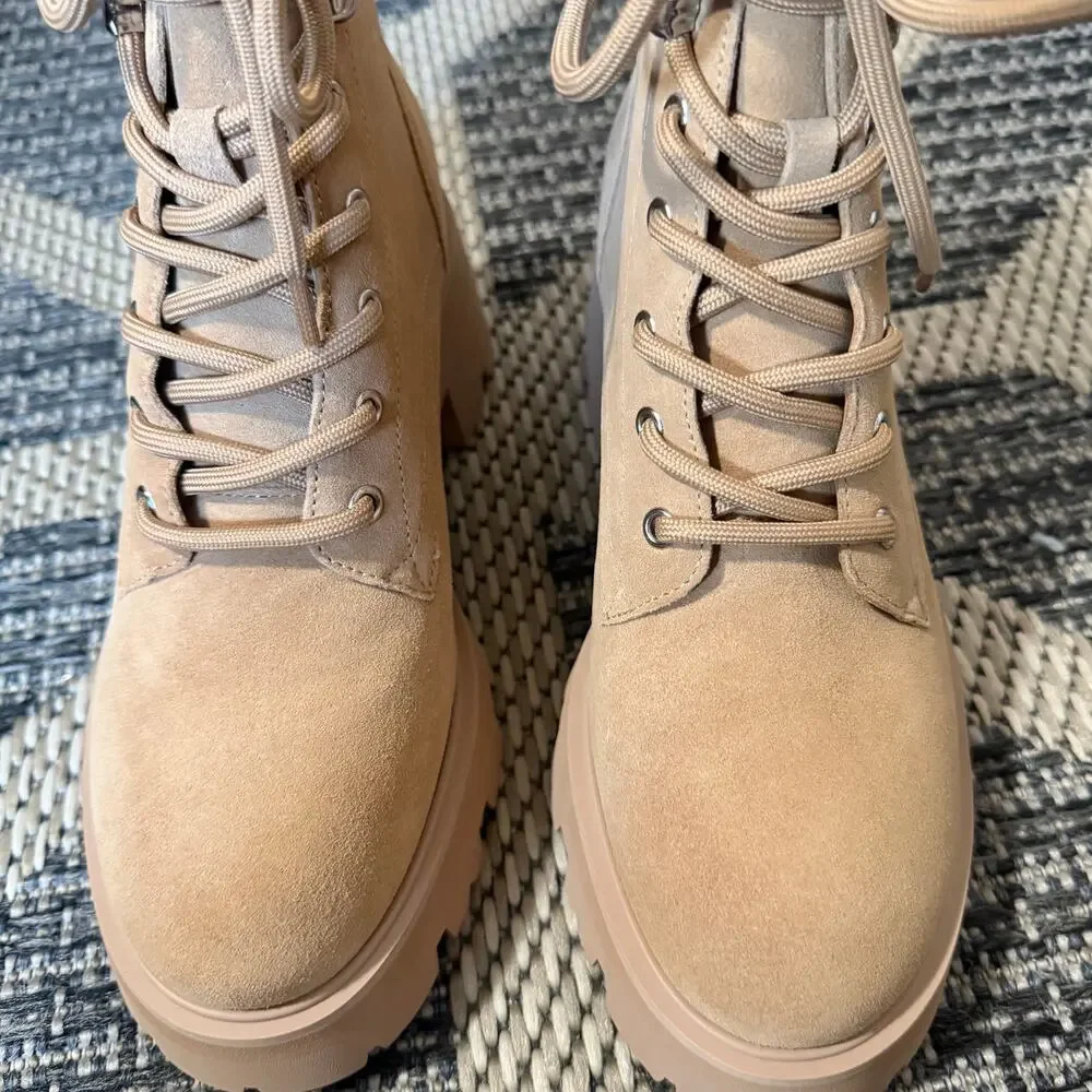 Marc Fisher Lucien Lace Up Boot Sz 6.5M